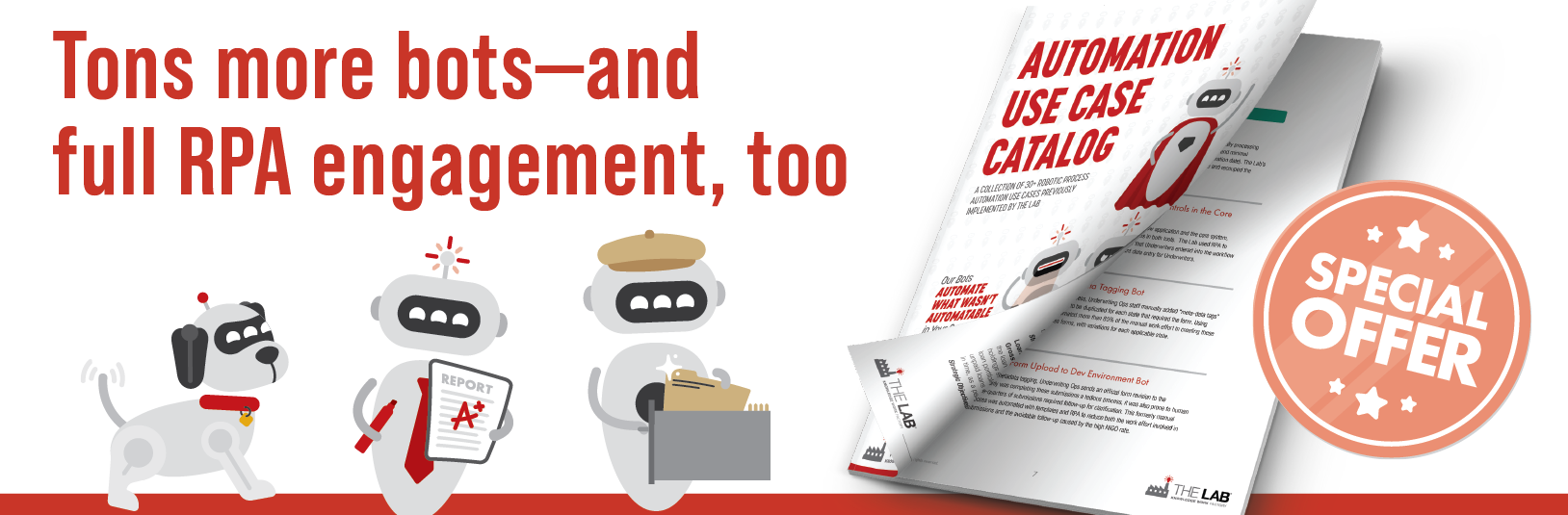 Full RPA engagement products for all processes - The Lab Consulting